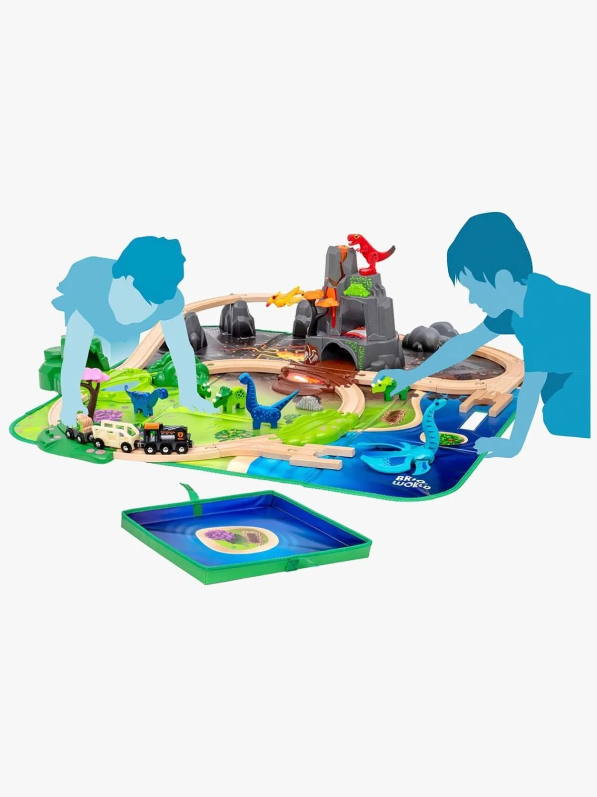 Brio Togbaner & Legeborde-World 36104 Deluxe-sæt med Dinosaurer