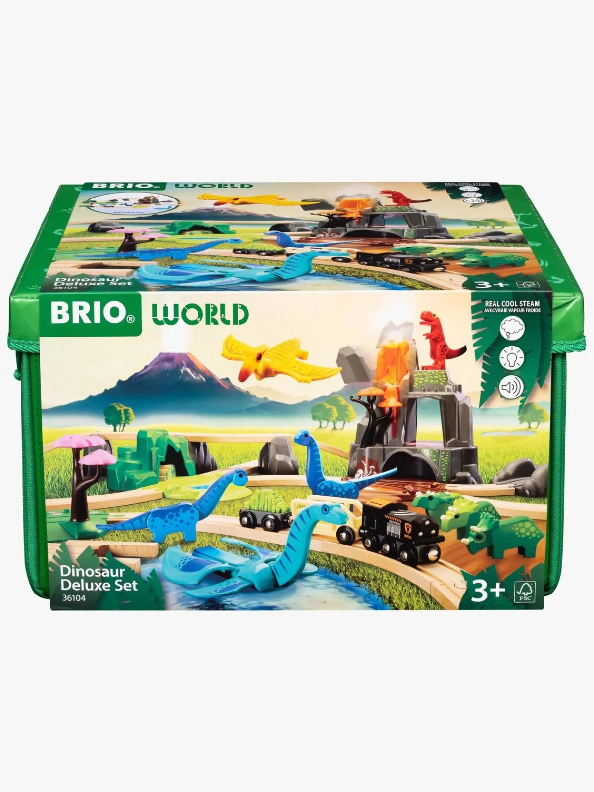 Brio Togbaner & Legeborde-World 36104 Deluxe-sæt med Dinosaurer