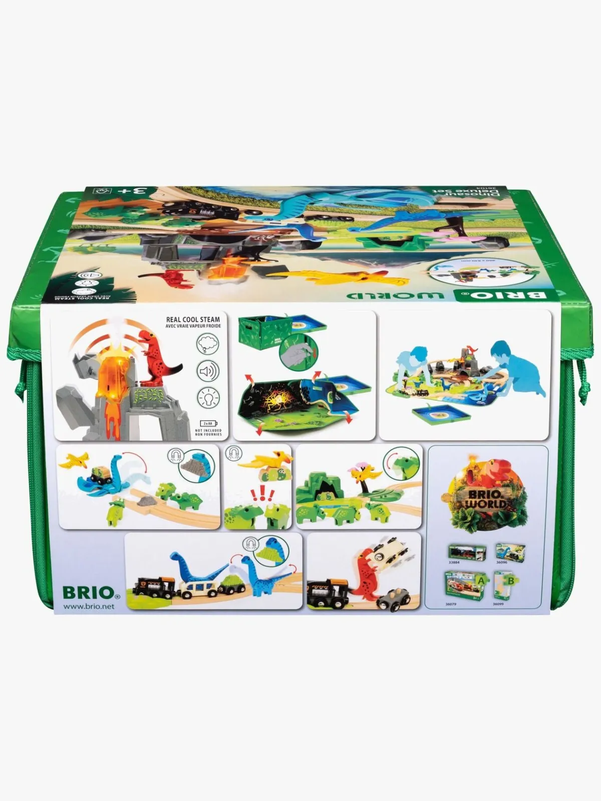 Brio Togbaner & Legeborde-World 36104 Deluxe-sæt med Dinosaurer