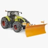 Bruder Legetøjsbiler & -Fartøjer-Claas Axion 950 Traktor med Snekæde & Plov