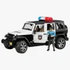 Bruder Legetøjsbiler & -Fartøjer-Jeep Wrangler Politibil med Figur