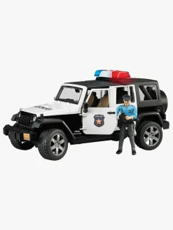 Bruder Legetøjsbiler & -Fartøjer-Jeep Wrangler Politibil med Figur
