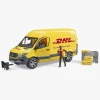 Bruder Legetøjsbiler & -Fartøjer-MB Sprinter DHL Varevogn