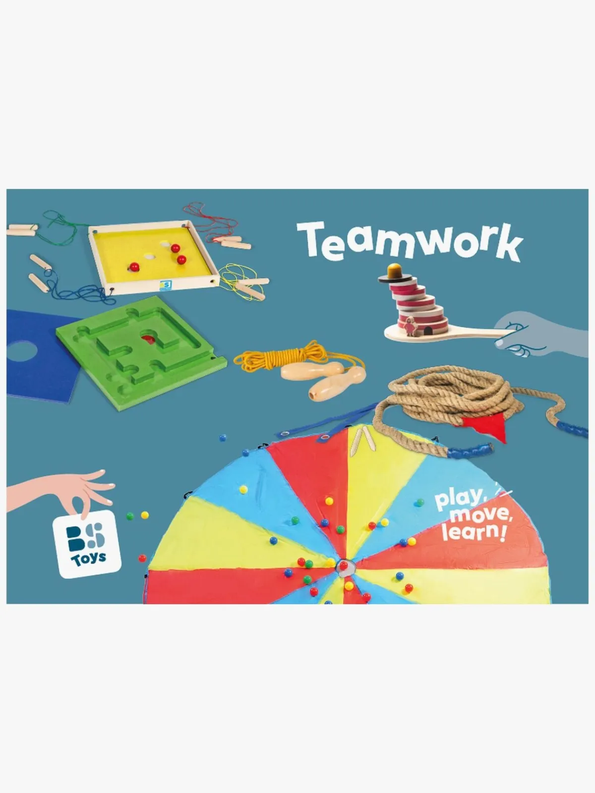 BSToys BS Toys Teamwork 5-i-1 Sæt