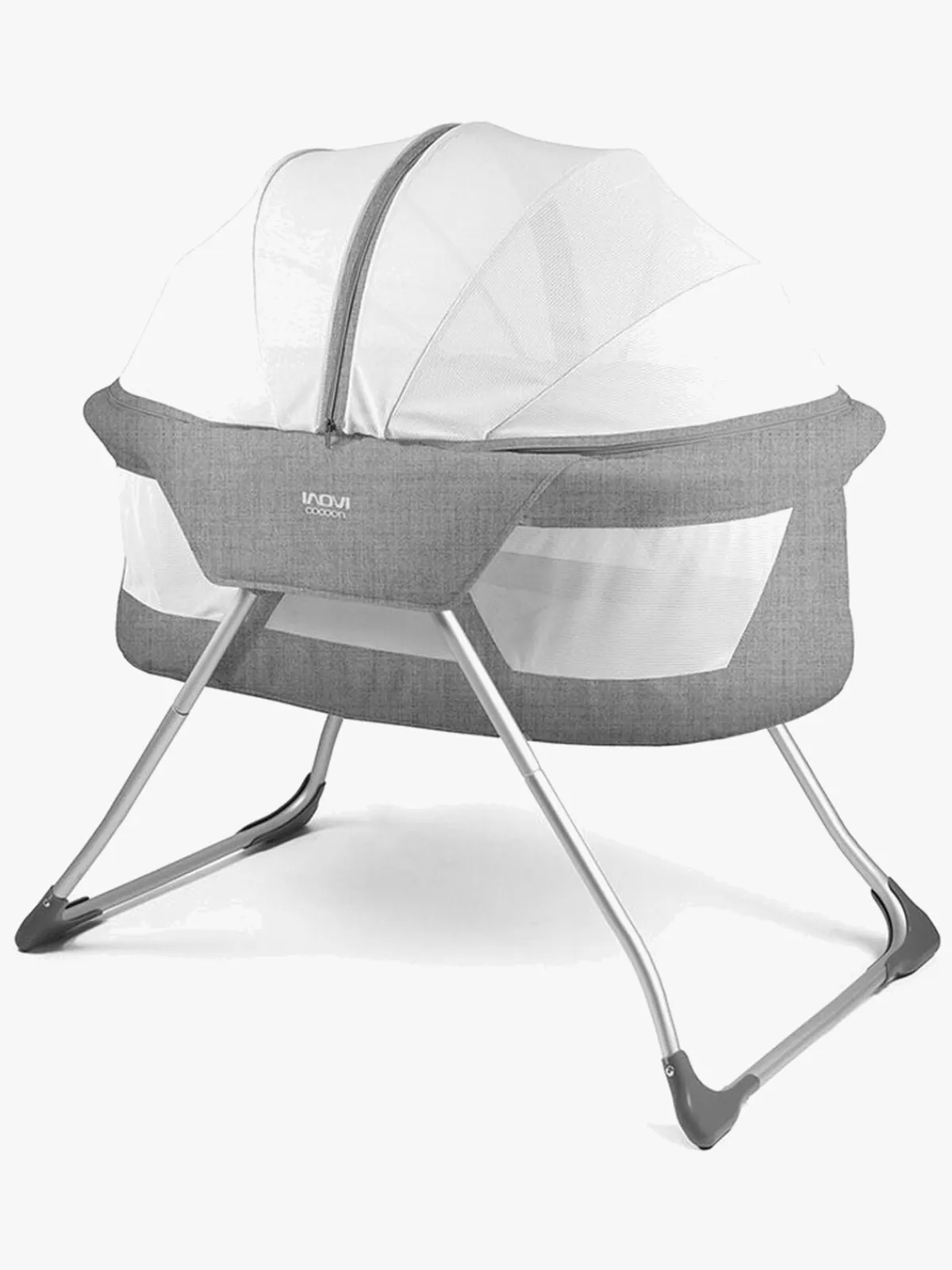 Børnesenge & Tilbehør|Inovi Bumprider Cocoon Weekendseng, Grey Melange Grå
