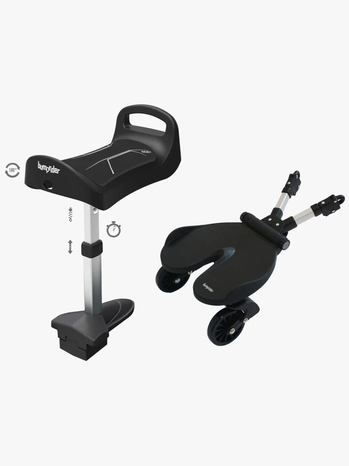 Bumprider Vogntilbehør-Ståbræt inkl. Seat+, Sort