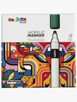 Kreativt Legetøj|Carioca Plus Akryltusser 8-pak