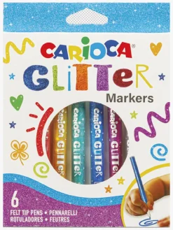 Kreativt Legetøj|Carioca Plus Glittertusser 8-pak