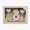 Børn CarloBaby Fleecetæppe & Bamse Giftset Ræv, Grå