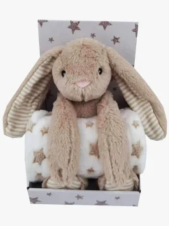 Børn CarloBaby Fleecetæppe Beige Stjerne & Kanin