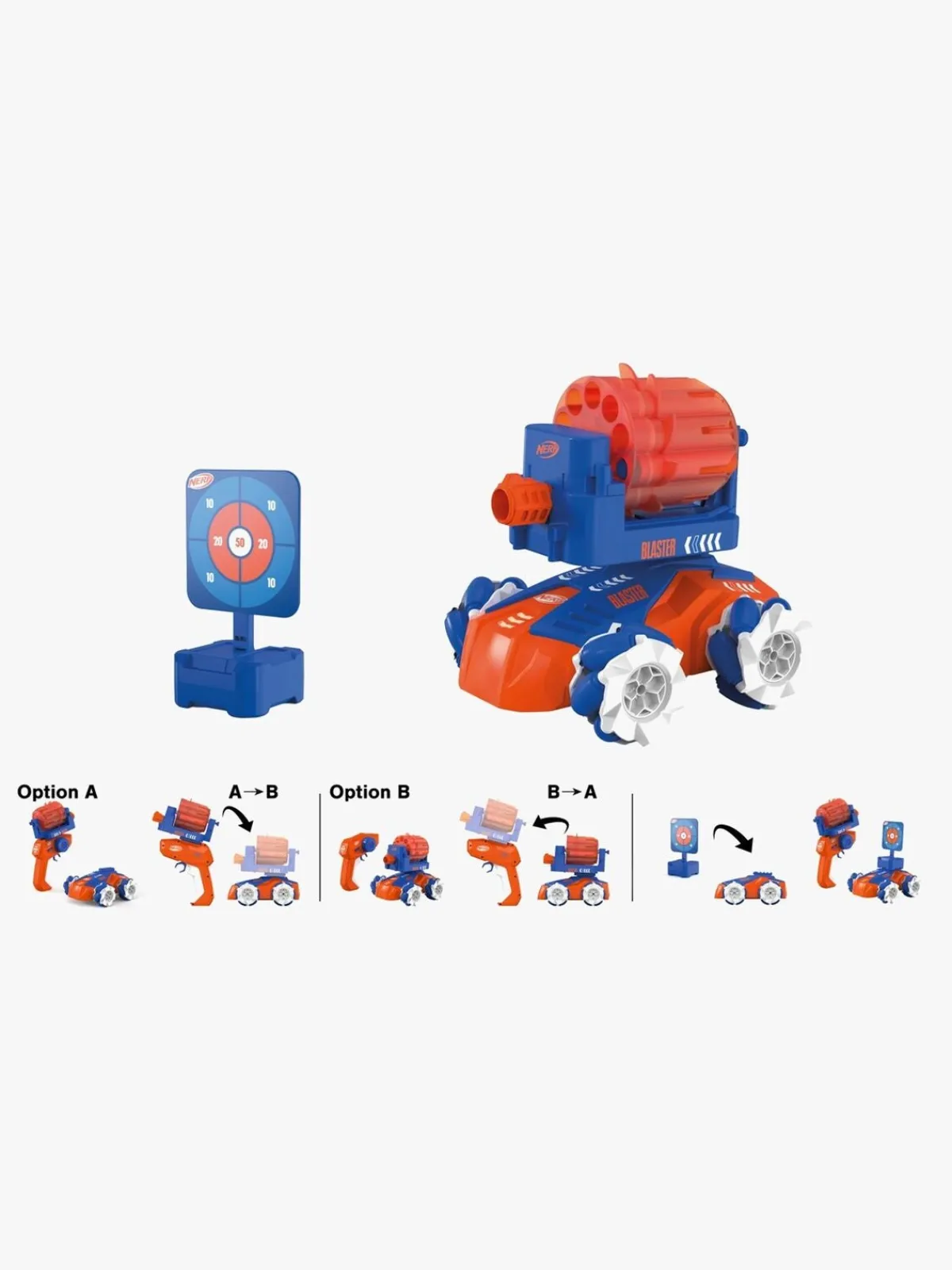 Blasters|Carrera Fjernstyret Bil Nerf Blasting Car