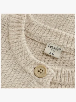 Uldtøj|Overdele|CeLaVi Cardigan Uld, Dune Melange