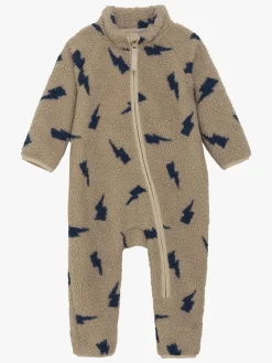 Fleecetøj|CeLaVi Teddy Fleecedragt, Oceania Beige/Blå
