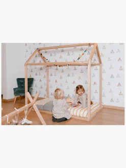 Børn Childhome Juniorseng Hus 70x140, Natur