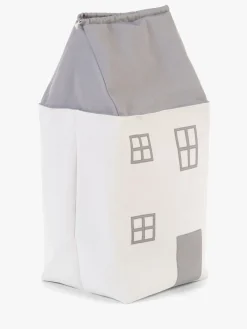 Børn Childhome Opbevaringskasse Hus, Grey/White