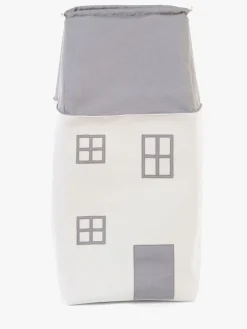 Børn Childhome Opbevaringskasse Hus, Grey/White