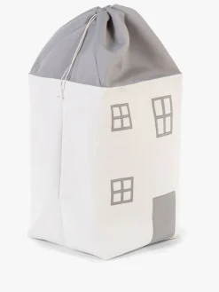 Børn Childhome Opbevaringskasse Hus, Grey/White