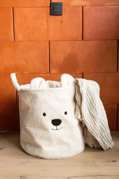 Børn Childhome Teddy Opbevaringskurv Large, Off White