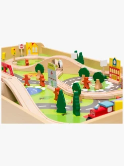 ClassicWorld Togbaner & Legeborde-Classic World Togbord 90, Natur