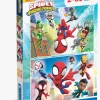 SpideyandFriends Clementoni Spidey And His Amazing Friends Puslespil 2x60 Brikker