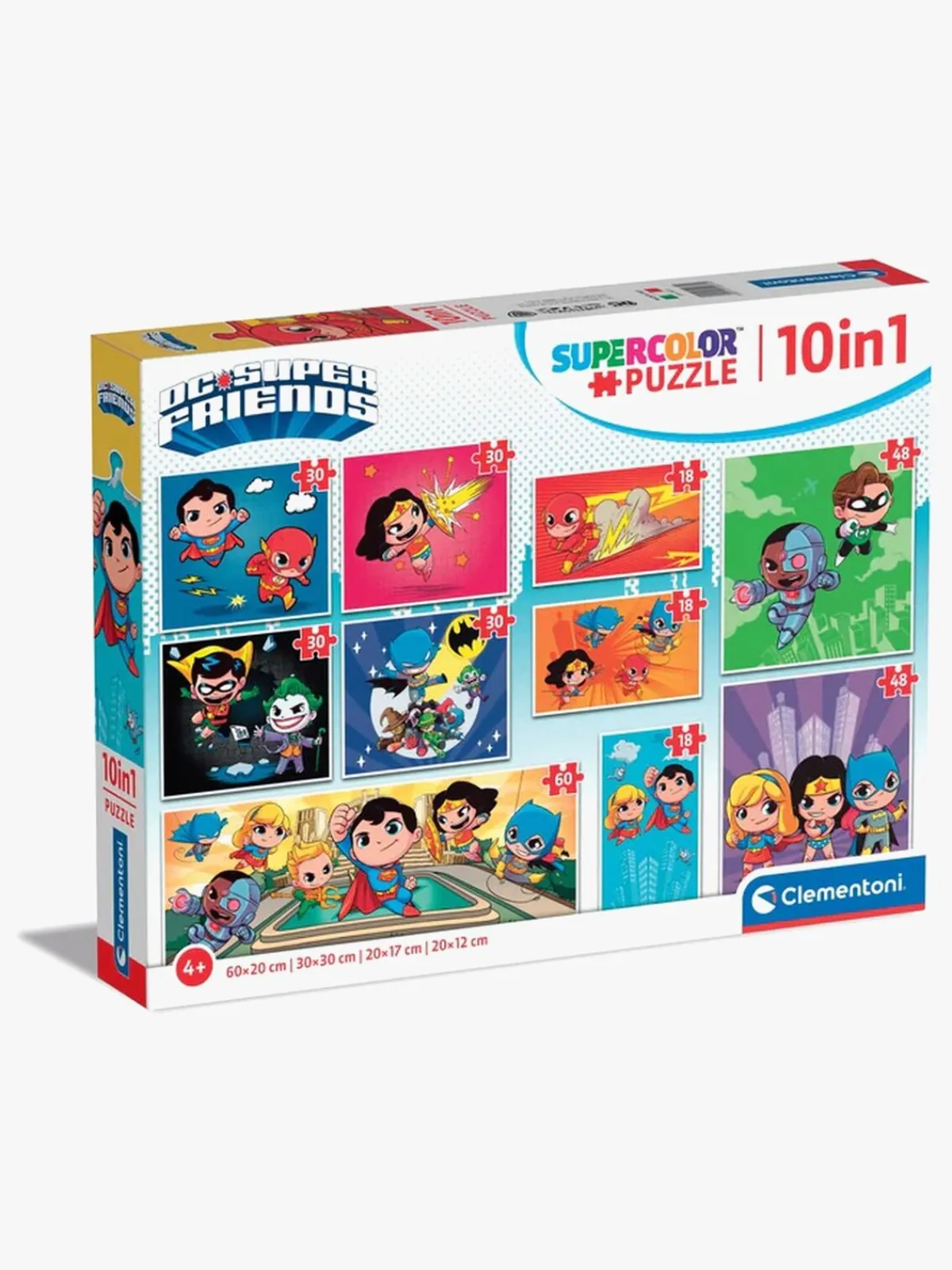 DCComics Clementoni Super Color DC Super Friends Puslespil 10-i-1