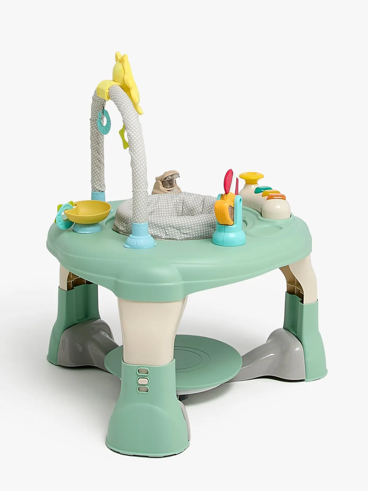 Babylegetøj|CloudberryCastle Cloudberry Castle Aktivitetscenter 3-i-1, Green/Grey Grå