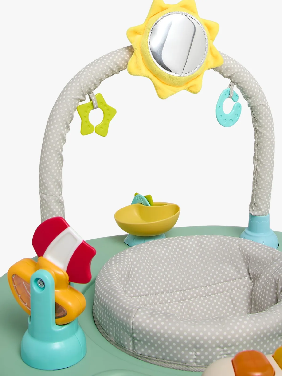 Babylegetøj|CloudberryCastle Cloudberry Castle Aktivitetscenter 3-i-1, Green/Grey Grå
