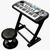 CloudberryCastle Cloudberry Castle Disco Learning Keyboard med Skammel