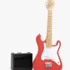 CloudberryCastle Musikinstrumenter-Cloudberry Castle Elektrisk Guitar med Forstærker 80 cm, Rød