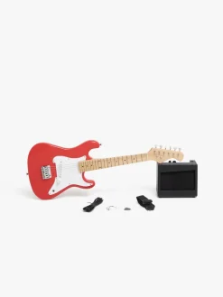 CloudberryCastle Musikinstrumenter-Cloudberry Castle Elektrisk Guitar med Forstærker 80 cm, Rød
