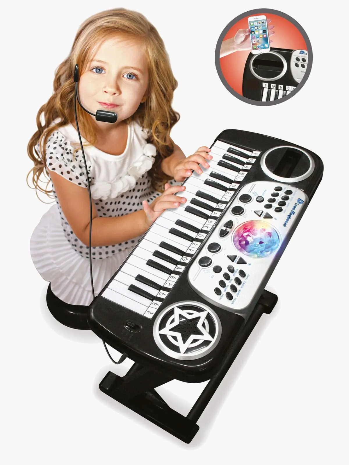 Musikinstrumenter|Legetøj Til Børn På 0-10 År|CloudberryCastle Cloudberry Castle Keyboard med Skammel