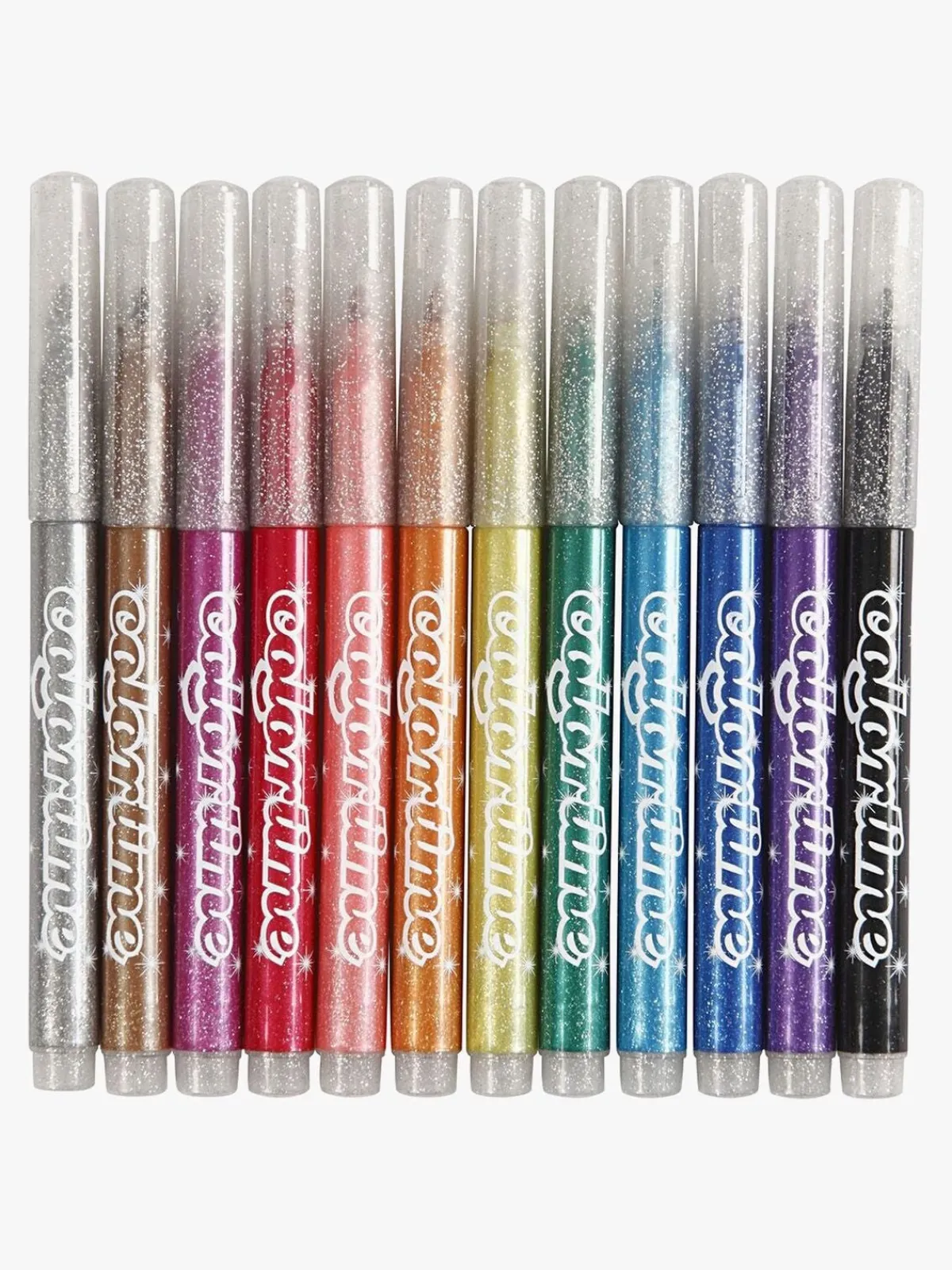Kreativt Legetøj|Colortime Glittertusser Blandede Farver 12 stk.