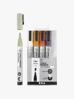 CreativCompany Creativ Company Chalk Markers Afdæmpede Farver 5 stk.