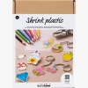 CreativCompany Creativ Company  Krympeplast DIY Sæt Pins og Nøgleringe