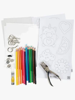 CreativCompany Creativ Company  Krympeplast DIY Sæt Pins og Nøgleringe