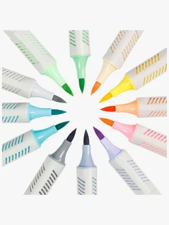 Kreativt Legetøj|CreativCompany Creativ Company Sketch Marker Tusser Pastelfarver 12-pak
