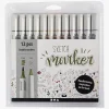 Kreativt Legetøj|CreativCompany Creativ Company Sketch Marker Tusser Afdæmpede Farver 12-pak