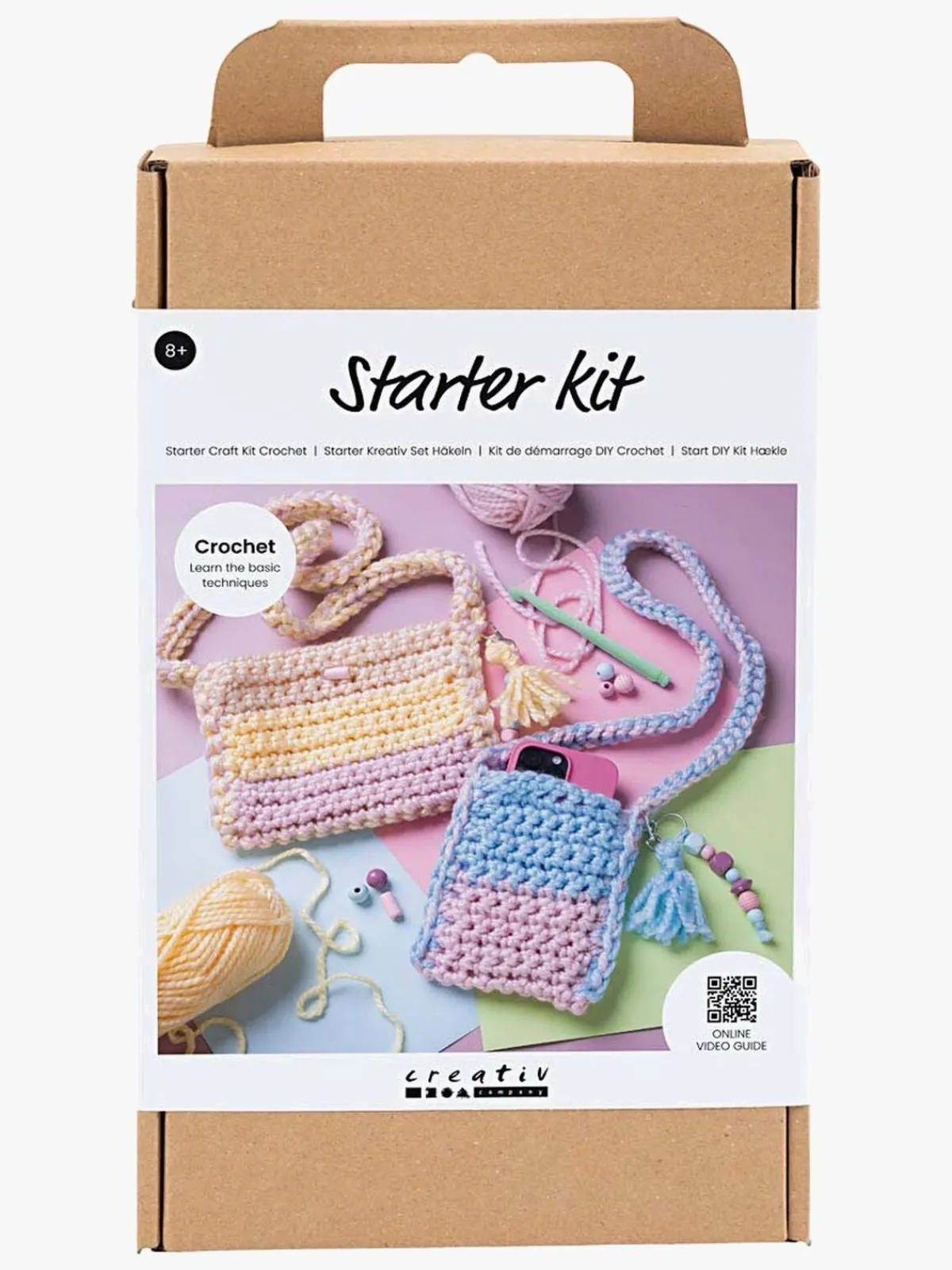 CreativCompany Creativ Company Startkit DIY-sæt Hækling Tasker