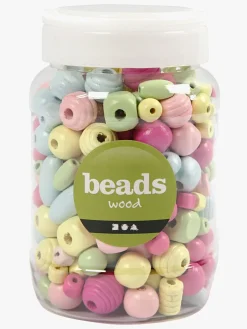 CreativCompany Creativ Company Træperler 400 Ml, Flerfarvede