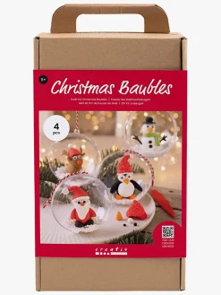 Creotime DIY Sæt Julekugler Lufttørrende Ler