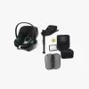 Cybex Aton B2 i-Size Autostol Baby inkl. Base & Beemoo Tilbehørspakke, Volcano Black