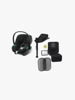 Cybex Aton B2 i-Size Autostol Baby inkl. Base & Beemoo Tilbehørspakke, Volcano Black