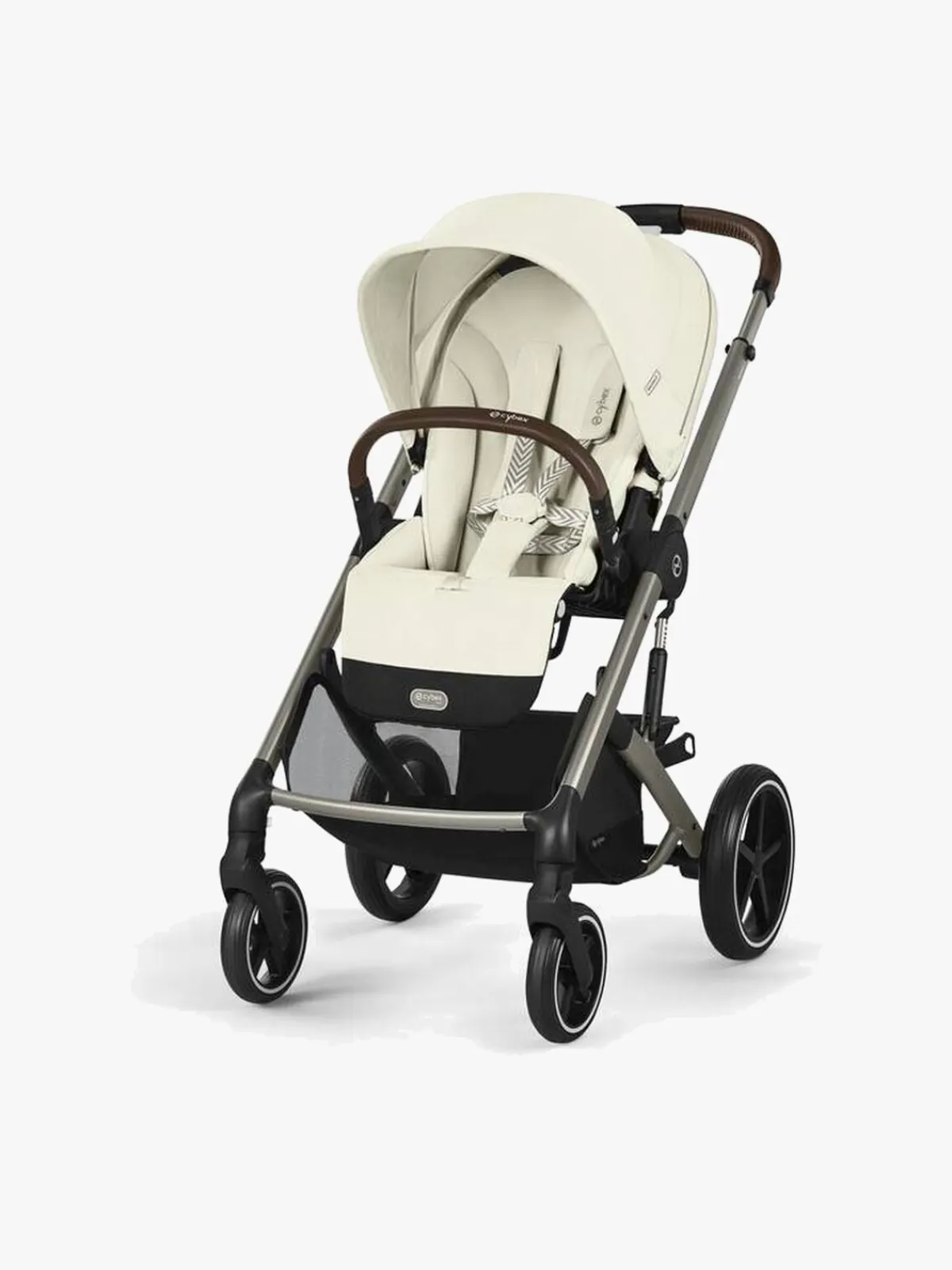 Duo- & Kombivogne|Cybex BALIOS S Lux Duovogn inkl. Axkid GOKID Babyautostol & Base, Seashell Beige