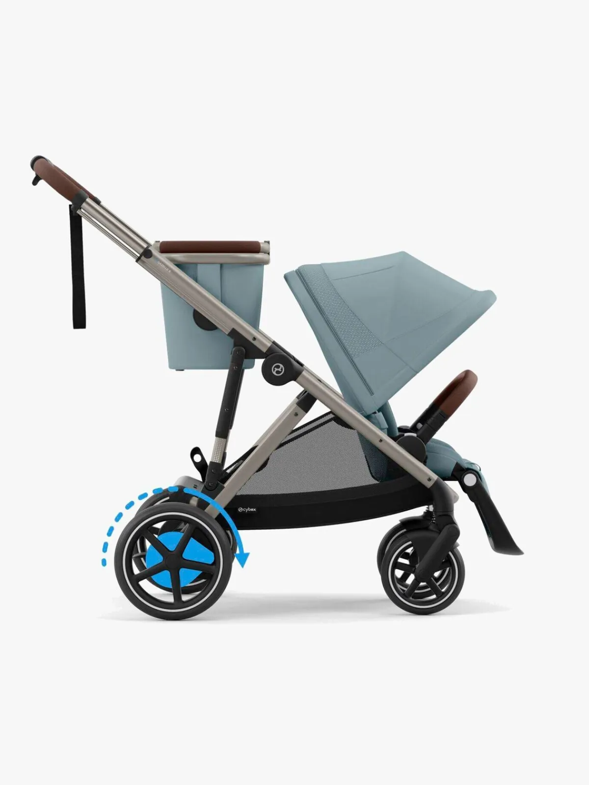 Cybex Duo- & Kombivogne-e-GAZELLE S Duovogn inkl. Cloud G i-Size Plus & Base, Stormy Blue