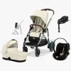Cybex Duo- & Kombivogne-e-GAZELLE S Duovogn inkl. Cloud G i-Size Plus & Base, Seashelle Beige