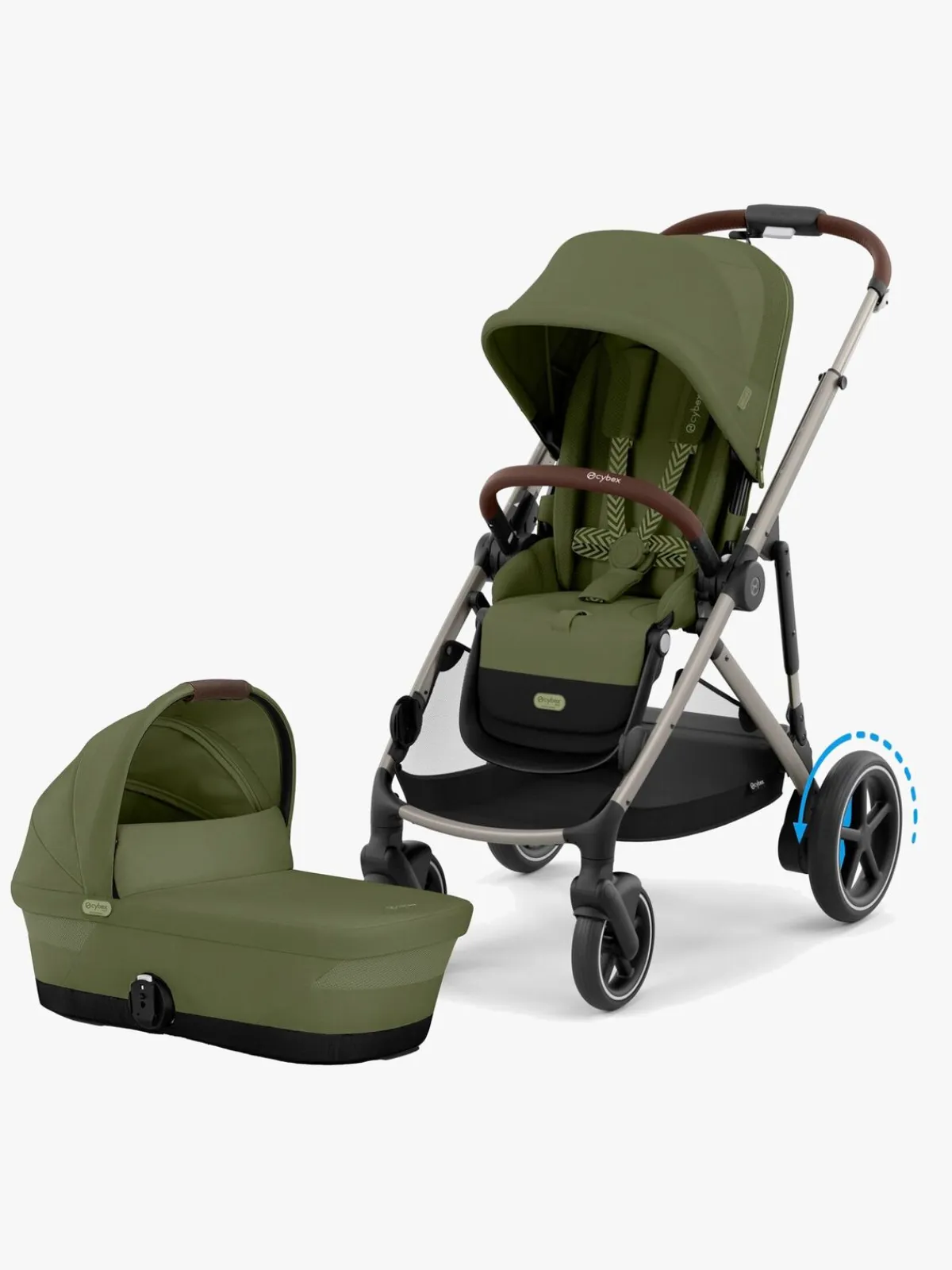 Cybex Duo- & Kombivogne-e-Gazelle S Duovogn, Moss Green/Taupe