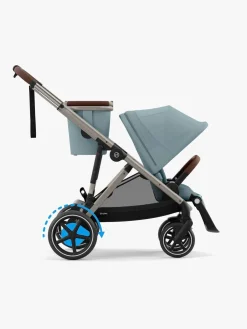 Klapvogne|Cybex e-GAZELLE S Klapvogn, Stormy Blue/Taupe