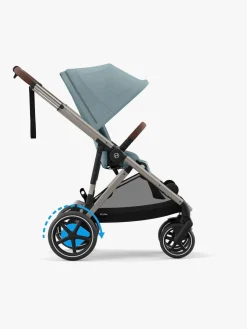 Klapvogne|Cybex e-GAZELLE S Klapvogn, Stormy Blue/Taupe