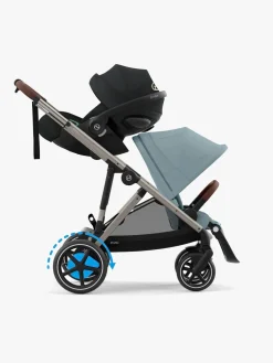 Klapvogne|Cybex e-GAZELLE S Klapvogn, Stormy Blue/Taupe