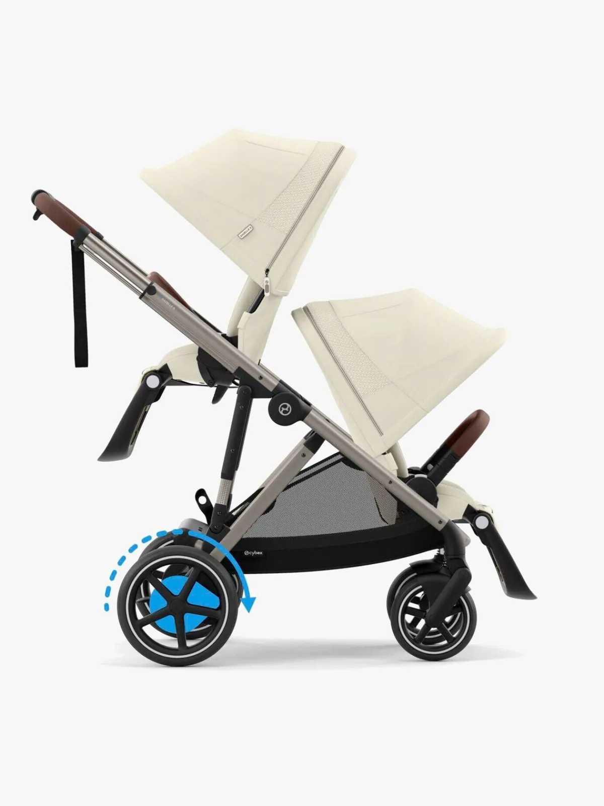 Cybex Klapvogne-e-GAZELLE S Klapvogn, Seashelle Beige/Taupe